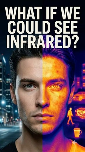 What if humans can see infrared? #science #experiements #shorts