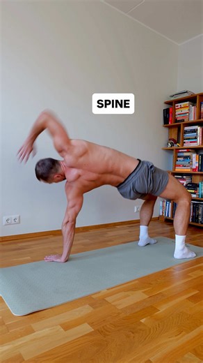 We spend most of our day in forward-leaning postures and rarely extend the spine. These extension movements help restore balance and improve posture. For a structured approach to mobility, check out my mobility programs 🔗 #spineextension #backpainrelief