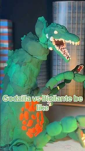 Godzilla vs Biollante in a nutshell #fyp #godzillafigures #godzilla #biollante #figtok