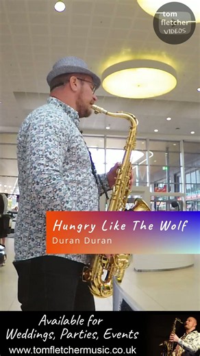 Busking - 12/9/26 - Tenor Sax - Hungry Like The Wolf (Duran Duran) #saxophone #shorts #busking