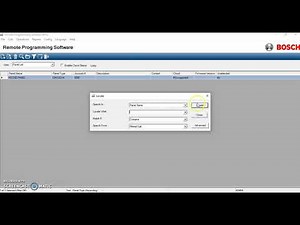 BOSCH RPS PANEL PROPERTIES