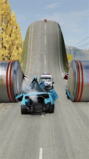 INSANE Speed Test: Cars vs Obstacles 😱 – BeamNG Drive