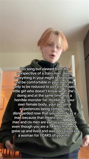 the simultaneous demonization and infantilization of trans men, even in the trans community, should be studied, but it likely never will because yall refuse to even acknowledge us unless it’s to say that we’re ‘just men’ anyways and we should just suck it up because other people have it worse when our history and suffering is being actively erased and ignored. be ashamed of yourselves. #theyhe #queer #ftm #transgender