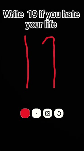 write 19 if you hate bad thing# drawing