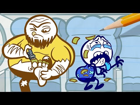 Pencilmate's Scary Sock Puppet | Animated Cartoons Characters | Animated Short Films | Pencilmation