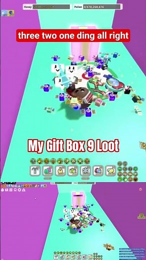Gift Box 9 Loot Rewards 🐝 Bee Swarm Simulator #roblox #gaming