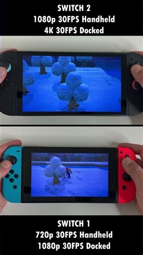 Animal Crossing New Horizon on Nintendo Switch 1 vs. Switch 2 Review #nintendoswitch2