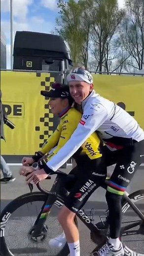 Quand Tadej Pogacar emmène Pauline Ferrand Prévôt en balade après le Tour des Flandres