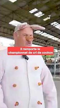 He wins the pig squealing championship