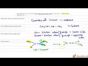 2-butene shows geometrical isomerism due to: