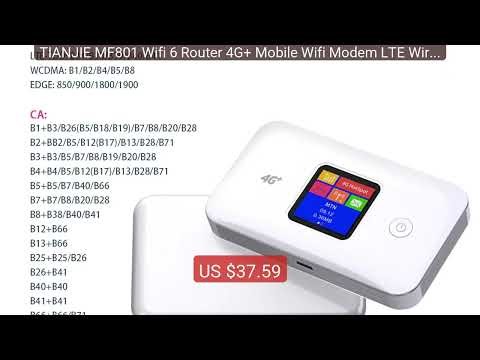TIANJIE MF801 Wifi 6 Router 4G+ Mobile Wifi Modem LTE Wireles... — Amazing Value 2026 | Must Have!