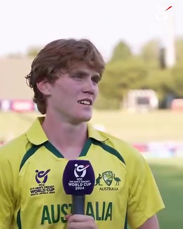 1️⃣ wicket in hand. 1️⃣6️⃣ runs needed. Hear from Raf MacMillan and Callum Vidler on how they took Australia over the finish line 🎙️ #U19WorldCup | ICC - International Cricket Council