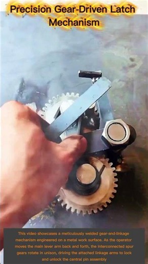 Precision Gear-Driven Latch Mechanism