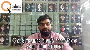 Our SQL Trainer Mr. Bharath K A giving feedback about Our Student...