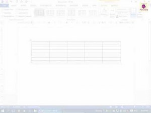 Inserting Tables in a Document | Computer Training | Periwinkle