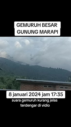 marapi gemuruh besar #marapi #kabamarapi #korbanmarapi #merapi #sumattra #kabamarapi #marapisaatini