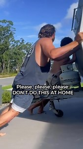 This is why you don’t try this at home! #vanlife #adventure | Max & Occy