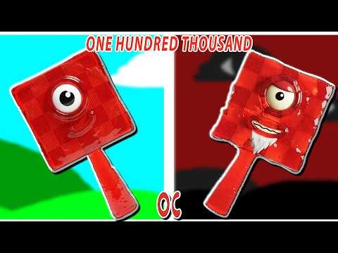 My FOOD Sprunki OC: ONE HUNDRED THOUSAND (From Numberblocks) #SprunkiFood #Sprunki