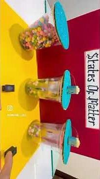 Working model of states of matter #schoolproject #scienceproject #schools