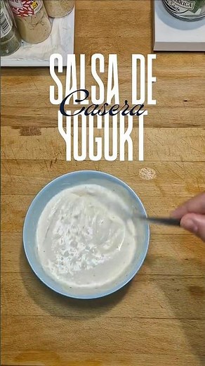 Salsa de yogurt casera y además saludable 🤤👌🏻💯