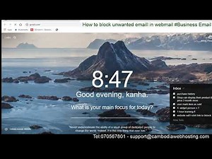 How to block unwanted email address in Webmail