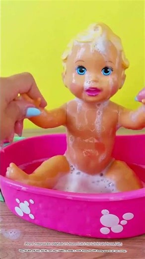 Water Resistant 30cm Vinyl Doll & Textured Pink Bath Module for Sensory Play
