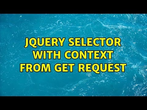 jquery selector with context from get request