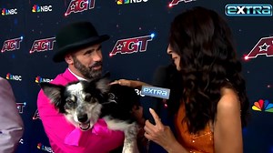 Adrian Stoica and Hurricane celebrate their #AGT Season 18 win! 🐶🏆🎉 | Extra