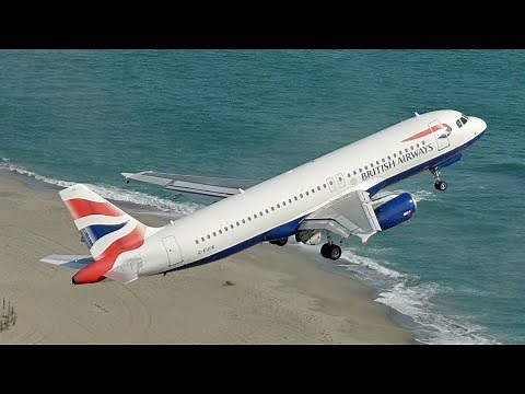 Gibraltar Airport Plane Spotting - The Runway With A Road Across It