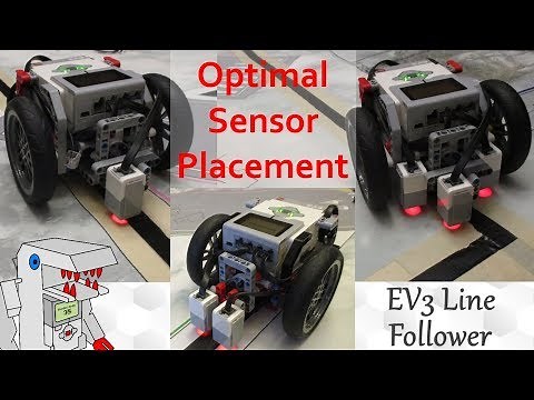 The Optimal Color Sensor Placement for EV3 Line Followers