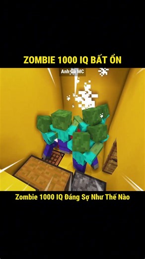 The Killer Instinct of a 1000 IQ Zombie??! 🤣 - Episode 1125 #shorts #minecraft