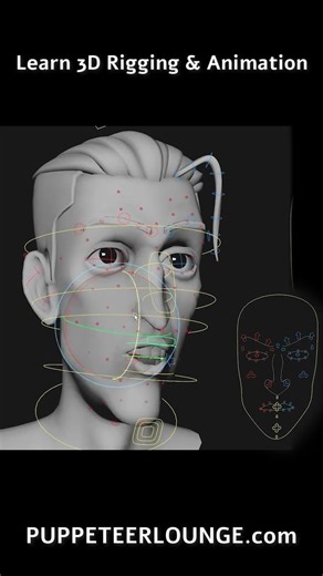 3D Facial Rigging and Animation Demo "Joint Bone Based Setup"