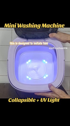 Collapsible Mini Washing Machine with UV Light | Save Time and Effort