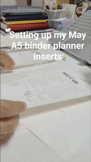 🖨️✨ How I Print & Assemble My A5 6-Ring Monthly Binder Inserts ✨📒 #monthlyplanner #binderjournal