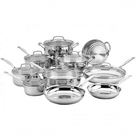 Reviews for Cuisinart Chef's Classic 17-Piece Stainless Steel Cookware Set | Pg 3 - The Home Depot