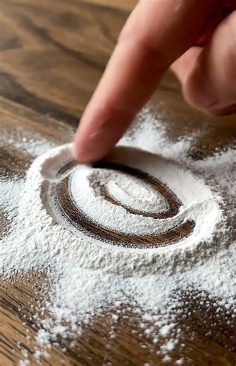 Powder Line Drawing – Satisfying ASMR Sounds ✨