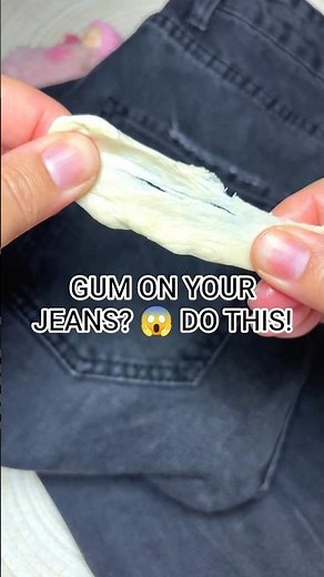 GENIUS WAY TO REMOVE CHEWING GUM FROM CLOTHES