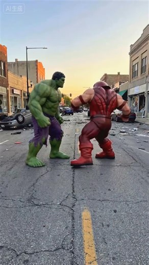 FunnyAiComedy on Instagram: "The Hulk VS juggernaut"