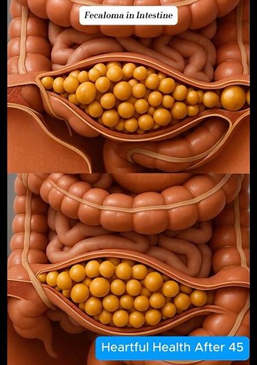 Fecaloma in Intestine | Severe Stool Mass Blockage 3D | Hearful Health After 45