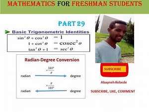 Mathematics Tutorial for Freshman Students Part 29