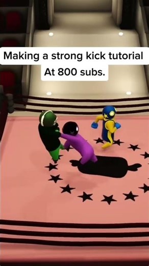 Strong Kick tutorial at 800 subs. #gangbeasts #gangbeastsfunnymoments #core #shorts #funny #fypシ゚