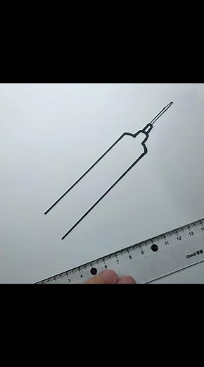 Cómo dibujar una jeringa/How to draw a syringe