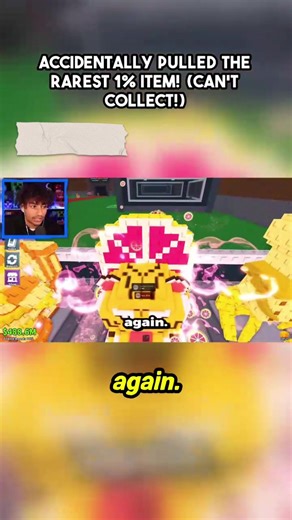 Accidentally Pulled the Rarest 1% Item! (Can't Collect!)