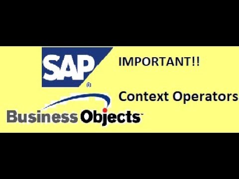 SAP BO Interview Questions-CONTEXT OPERATORS