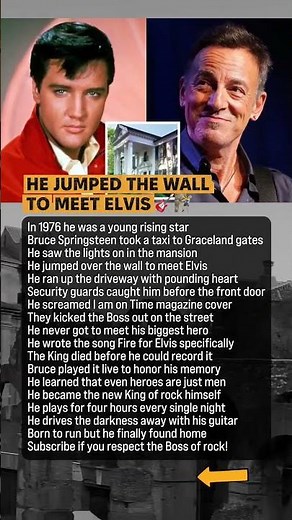 Bruce Springsteen Was Kicked Out Of Graceland