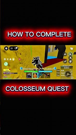 How to complete COLOSSEUM QUEST in blox fruits.| GUIDE..😱😊🙏 #bloxfruits #roblox #ytshorts #trending