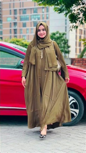 Discover the elegance of the **Nurjahan Gown Borka** by Dubai Borka