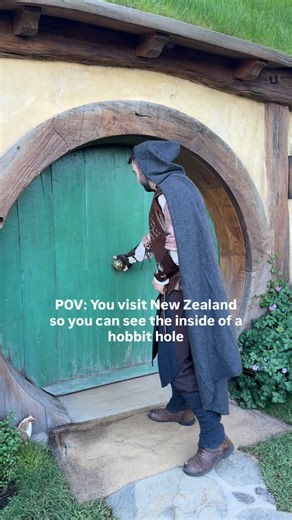 3.7K views · 22K reactions | POV: You visit New Zealand so you can see the inside of a hobbit hole. Tag someone you’d take here  #thehobbit #lotr #frodo #bilbo #theshire #hobbiton | shirefolktales | Facebook