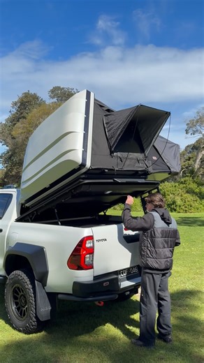 Nothing worse than needing to dig through the tub once camp’s set 😩 Make access effortless, whether it's camp setup or pack-down, with the ARB HardLid and Gas Strut Upgrade! Smooth lift, hands-free access, zero drama. Less rummaging. More relaxing. Available now at your local ARB store. | ARB 4x4 Accessories