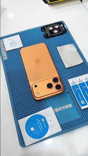 Easy Install Lens Camera Protector For iPhone 17 Pro Max - Keep Original Comis Orange #shorts